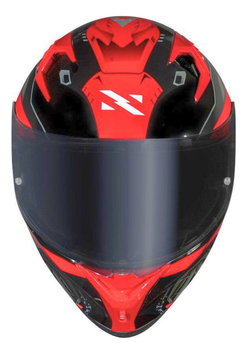 Capacete Norisk Flow Robot Vermelho + Viseira E Spoiler