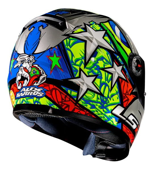 Capacete Ls2 Ff358 Alex Barros Prata