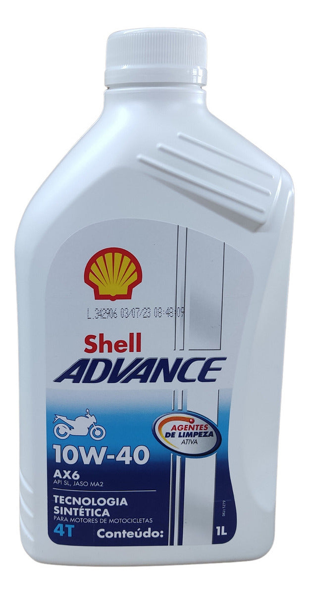 Óleo Para Moto Semissintético 10w40 Shell Advance Ax6