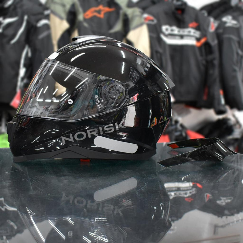 Capacete Norisk Razor Solid Edition Spoiler + Viseira Fume