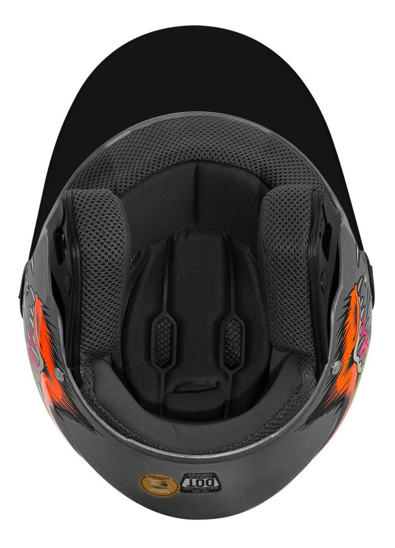 Capacete Aberto Personalizado Pro Tork New Three Coyote Fume