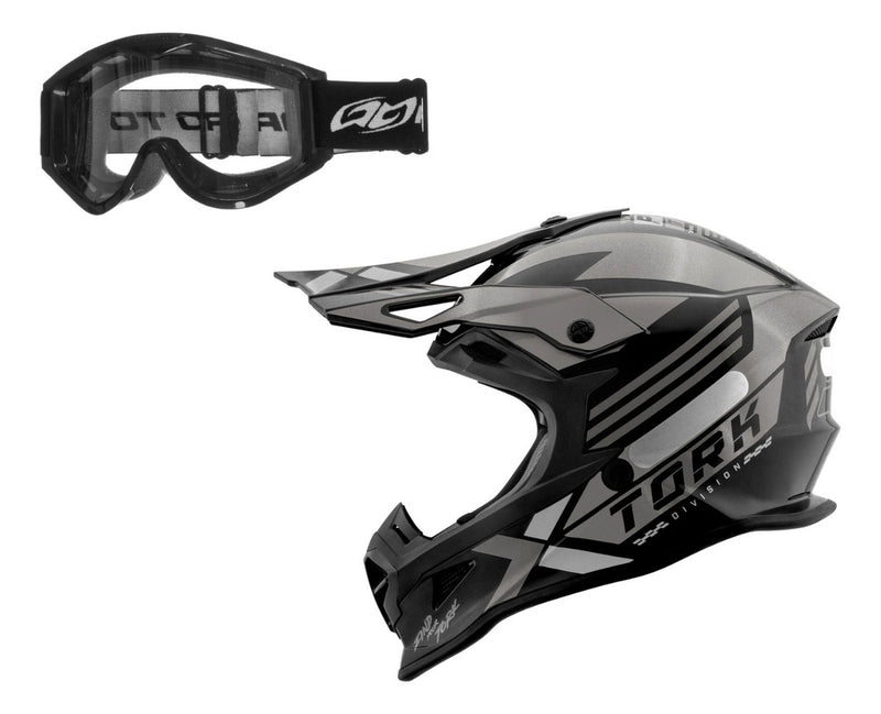 Kit Motocross Capacete Trilha Next + Oculos 788 Lançamento