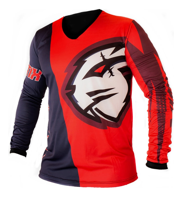 Conjunto Roupa Amx Classic Fast Vermelho Azul Motocross