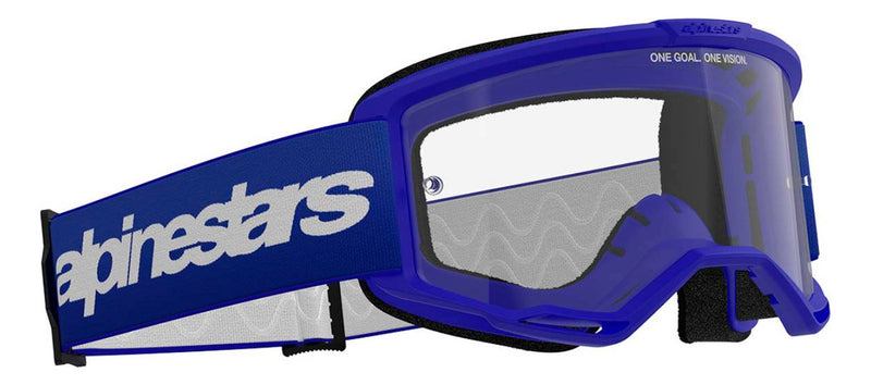 Óculos Motocross Alpinestars Vision 3 Wordmark Lente Cristal