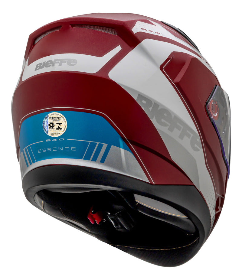 Capacete Bieffe B-40 Essence Vermelho Com Oculos Interno