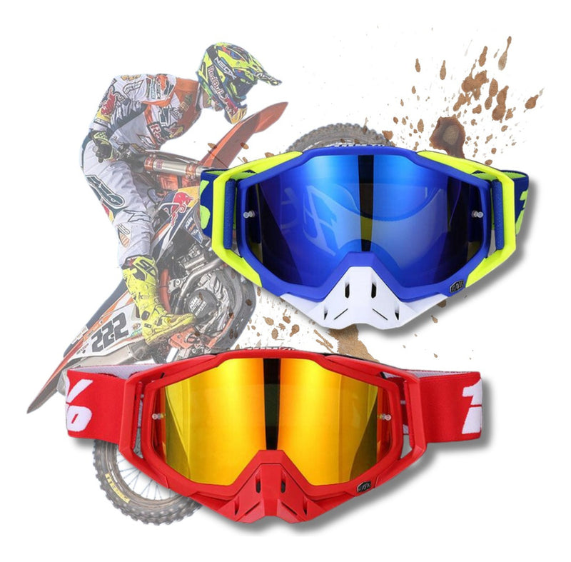 Oculos Motocross 100 Trilha Enduro Ciclismo Lente Espelhada