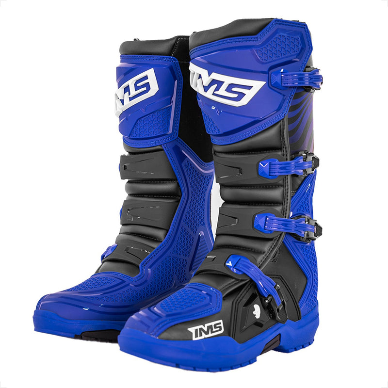 Bota Ims Robust Injetada Azul/preta De Trilha Motocross