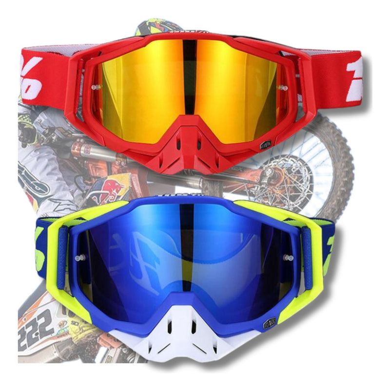 Oculos Motocross 100 Trilha Enduro Ciclismo Lente Espelhada