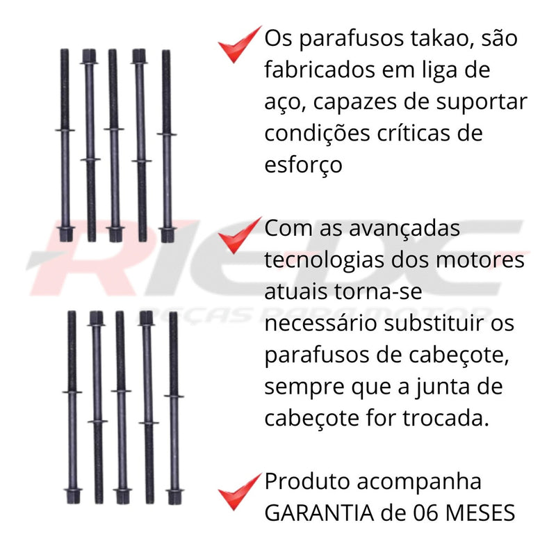 Parafuso Cabeçote Para Honda Fit Lx, Fit Ex 1.4/1.5 8/16v