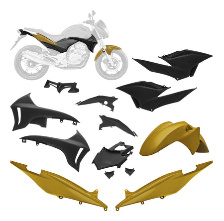 Kit Carenagem Pro Tork Cb 300r 2010-2012 - Diversas Cores