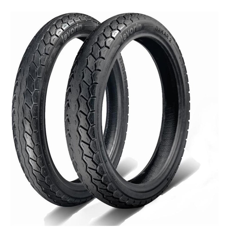 Par Pneu Levorin Moto Pop 60/100-17 E 80/100-14 Dakar 2