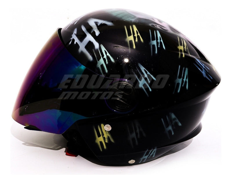 Capacete Liberty 3 New Coringa Joker Palhaço Hahaha Pintura