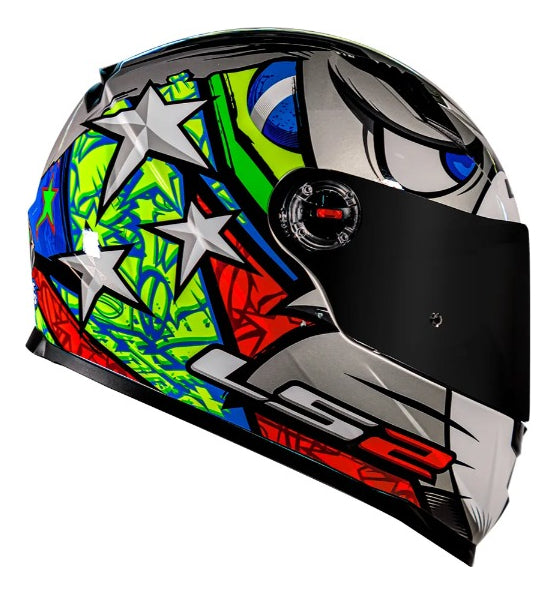 Capacete Ls2 Ff358 Alex Barros Prata