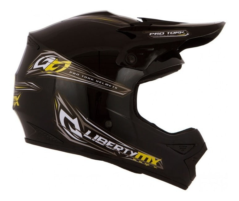 Capacete Motocross Protork Mx Pro Trilha Offroad + Óculos