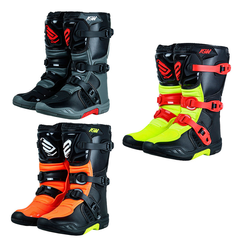 Bota Off Road Asw Kids Infantil Equipamento Trilha Motocross