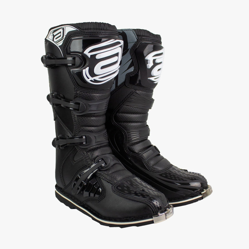 Bota Asw Cross Motocross Trilha Enduro Offroad Preta Cinza