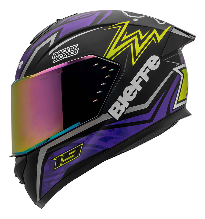 Capacete Moto Fechado Bieffe B-12 Qtr + Viseira Colorida