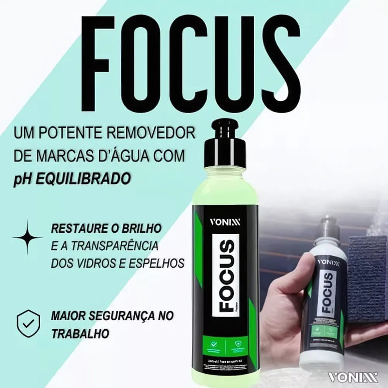 Focus Vonixx Removedor Chuva Acida Vidros Espelho Box 240ml