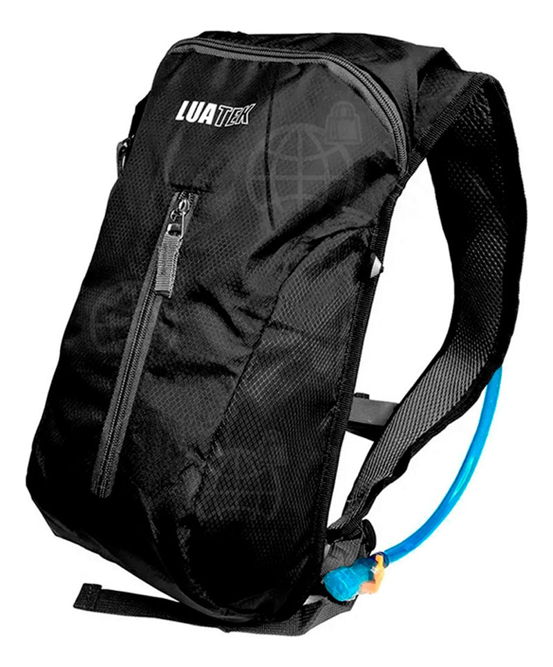 Mochila De Hidratação Impermeável C/ Refil 2 Litros Bike Mtb Cor Preto Desenho do tecido Liso