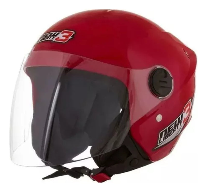 Capacete Para Moto Aberto Pro Tork New Liberty Thre Vermelho