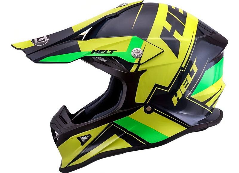 Capacete Helt Cross Mx Motocross Enduro Trilha Cor Verde Tamanho do capacete 58