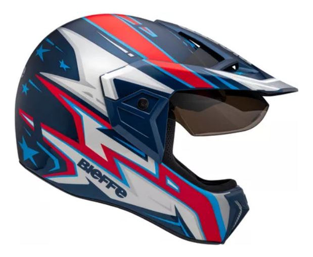 Capacete Bieffe 3 Sport Ed. Especial Jean Azevedo +vis. Fume