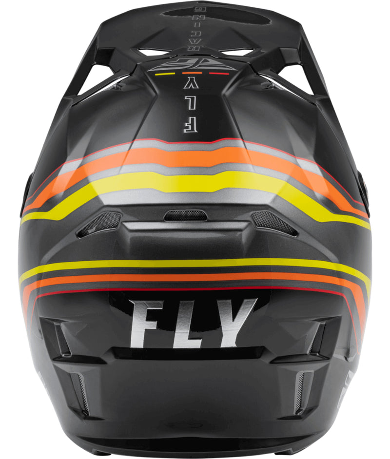 Capacete Fly Formula Cp S.e Rave Preto/amarelo/vermelho