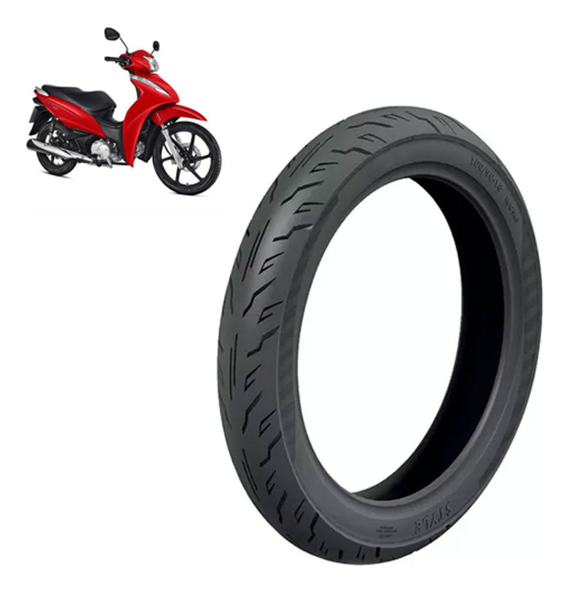 Pneu Aro 14 Traseiro 80/100-14 Cinborg Honda Biz Pop 100 110