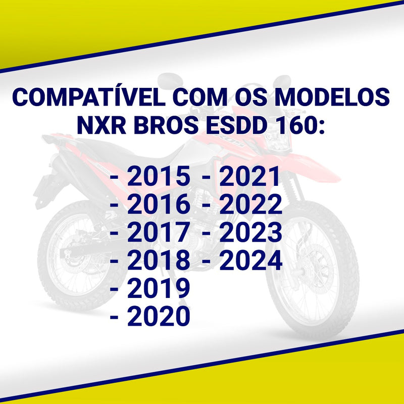 Aba Do Tanque Honda Nxr Bros 160 Modelo 2024 Branco