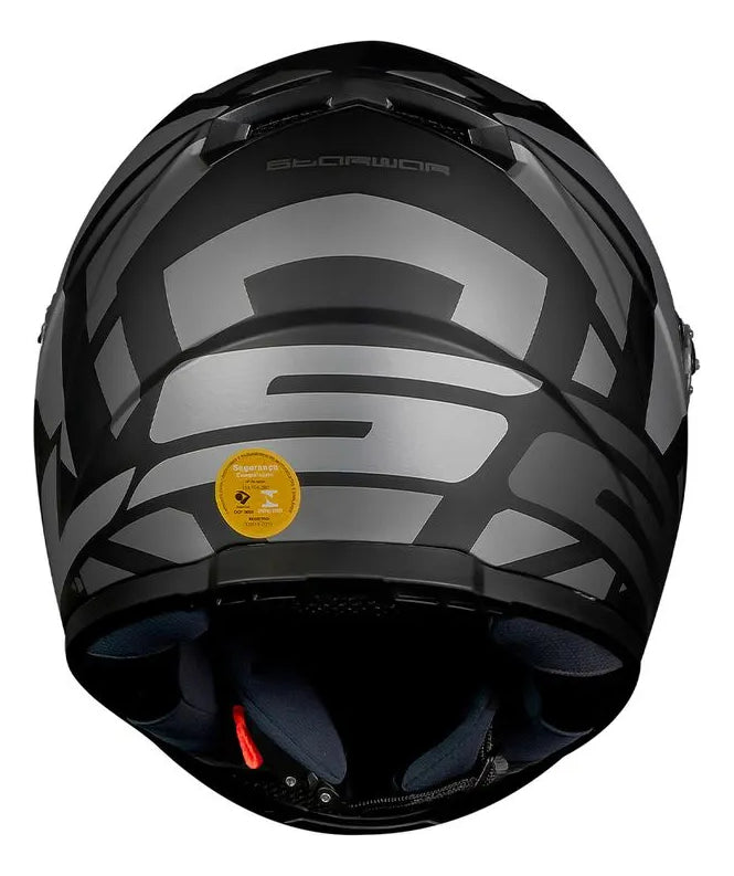 Capacete Integral Ls2 Ff358 Starwar Preto/cinza Motociclista