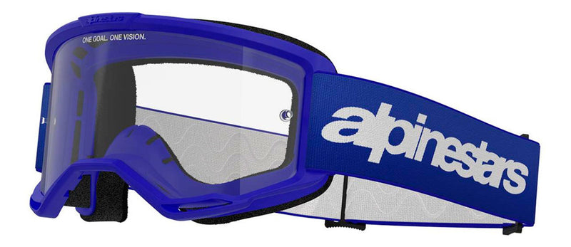 Óculos Motocross Alpinestars Vision 3 Wordmark Lente Cristal