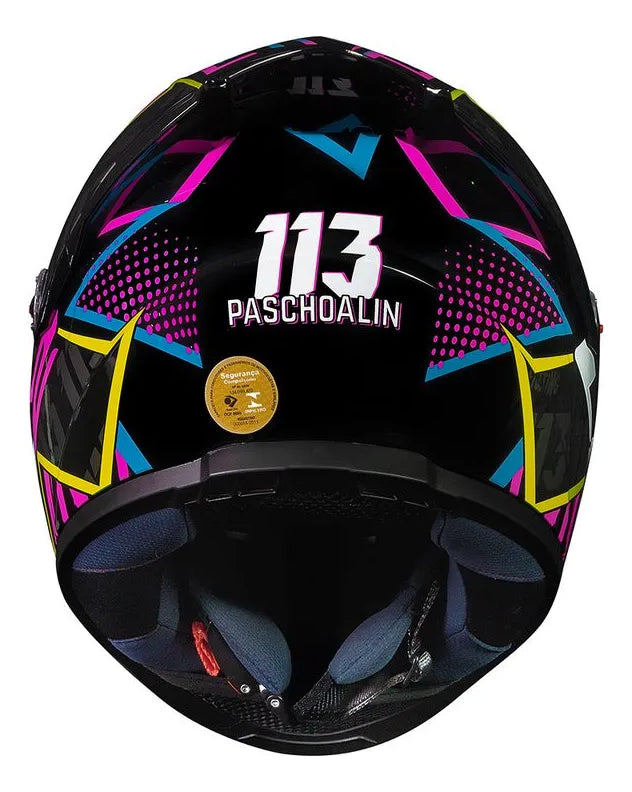 Capacete Ls2 Ff358 Classic S Rafael Paschoalin Preto