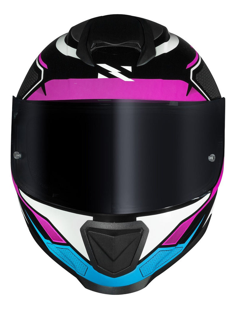 Capacete Feminino Norisk Razor Speedmax Rosa Azul Moto