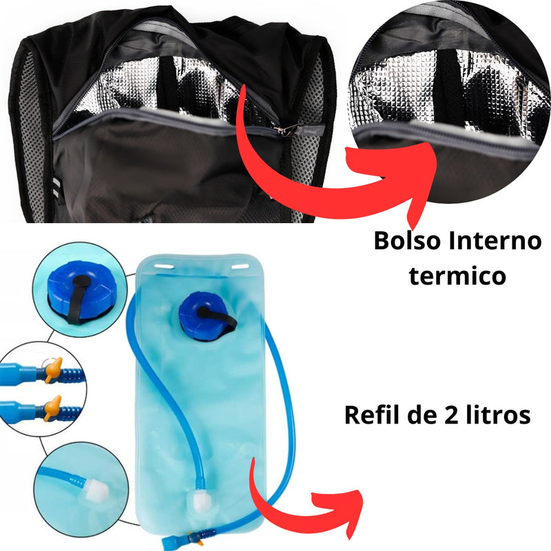 Bolsa De Hidrataçao 2l Agua Oculos Motocross Trilha Enduro