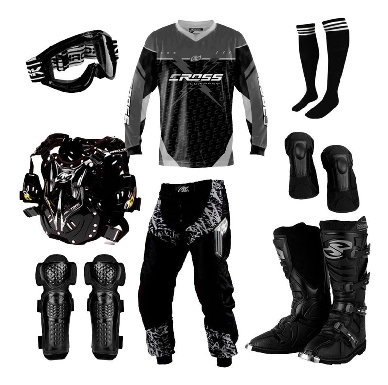 Kit Equipamento Insane Motocross Trilha Pro Tork