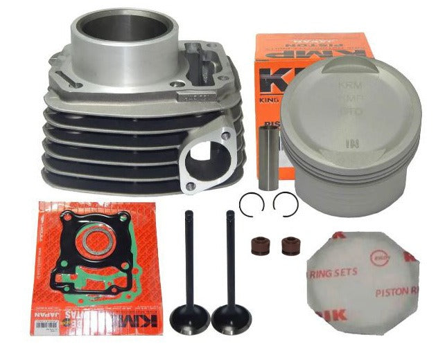 Kit Cilindro Cg 160 Fan 160 Bros 160 Pistão Kmp Std Válvulas