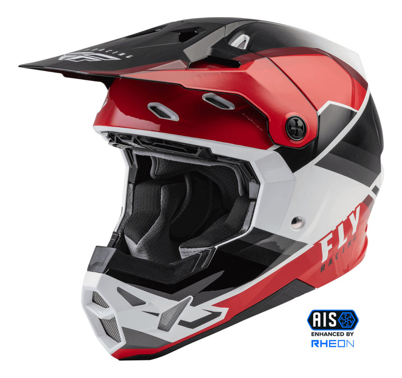 Capacete Fly Formula Cp Rush Preto/vermelho/branco