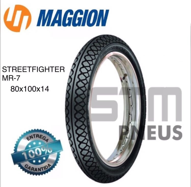 Par Pneu Biz Pop Maggion Streetfighter  80/100/14+ 60/100/17