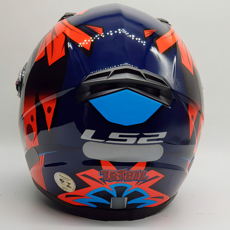 Capacete Ls2 Ff358 Tribal Capacete Moto Tamanho Do Capacete 62 Cor Laranja