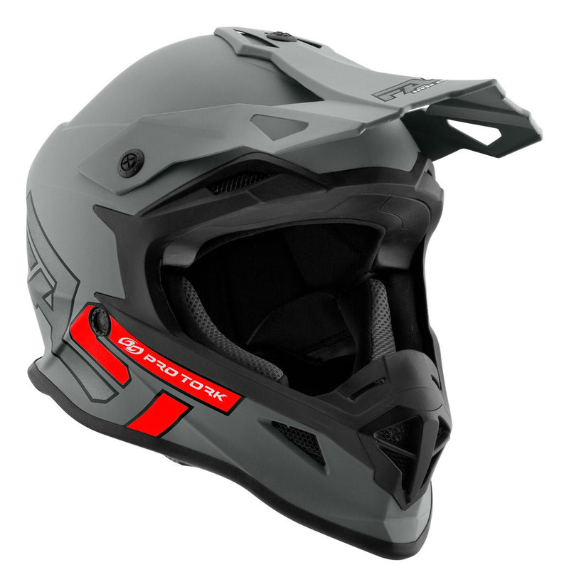 Capacete De Trilha Cross Fast Gray   Oculos Blast Lançamento