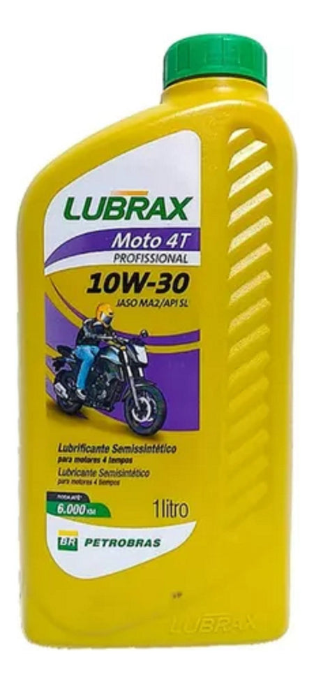 Óleo Lubrax Semi-sintético 10w30 Moto 4t Profissional - 1l