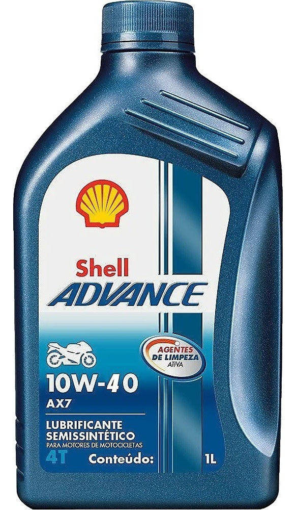 Óleo Para Moto Semissintético 10w40 Shell Advance Ax7