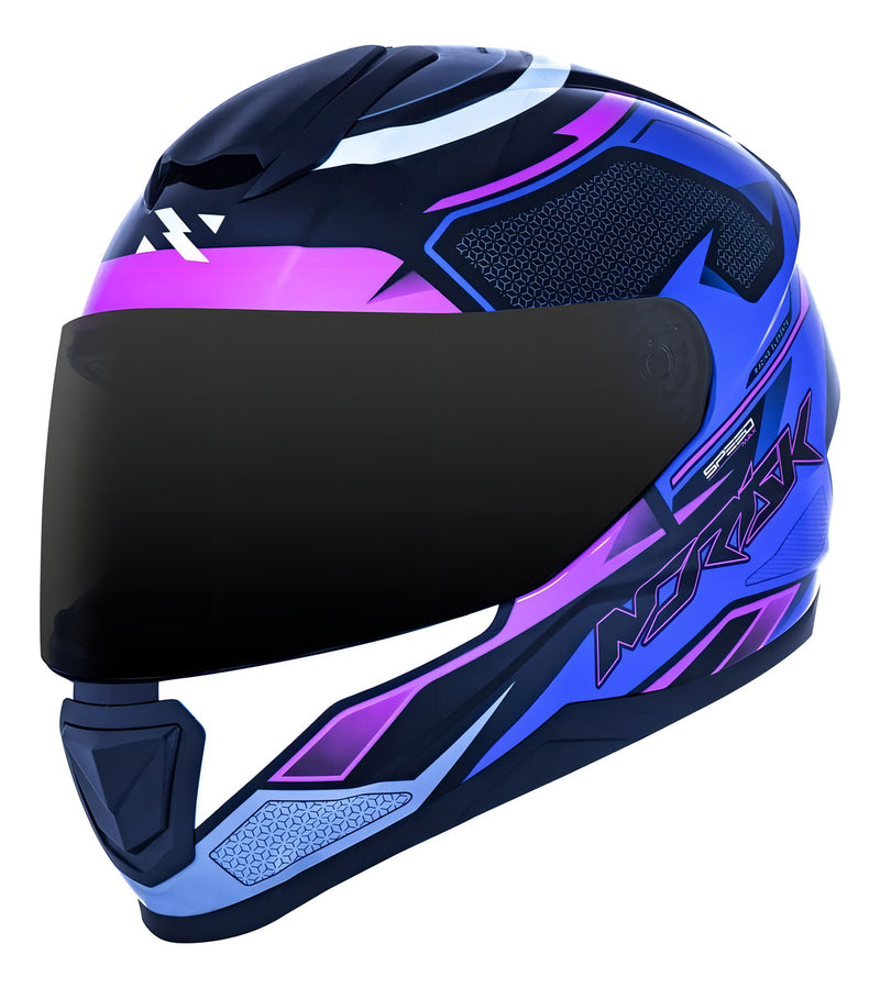 Capacete Norisk Ff802 Razor Diversos Gráficos Em Tamanho Do Capacete 62 Desenho Speedmax Preto E Roxo