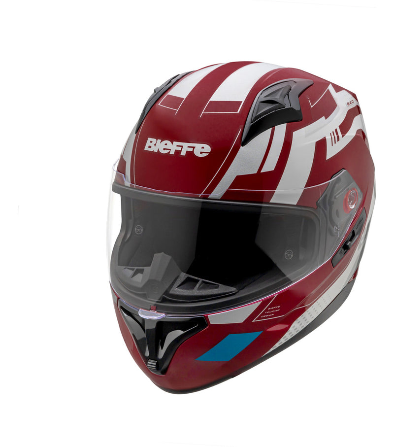 Capacete Bieffe B-40 Essence Vermelho Com Oculos Interno