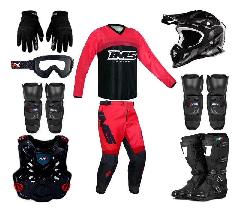 Kit Equipamento Protork Jett Trilha Motocross Frete Grátis