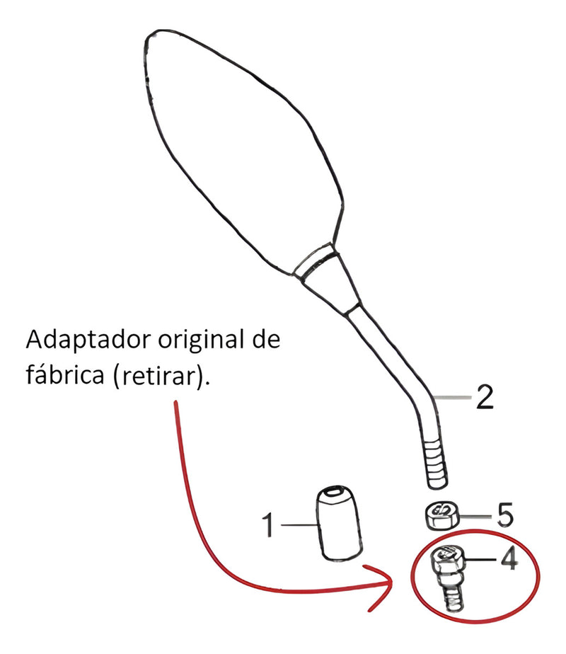 Par Retrovisor Espelho Mod. Original Honda Titan Fan 125 150