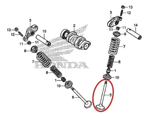 Par Válvula Admissão Escape Xre 190 Honda Retentor Par Motor