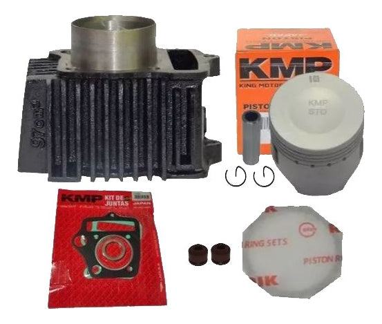 Kit Cilindro Pistão Kmp Honda Biz 100 / Pop 100 Std