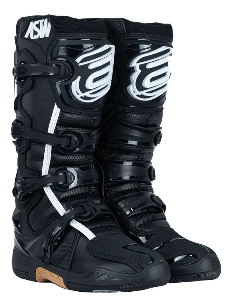 Bota Motocross Asw Elevate Preta Branca