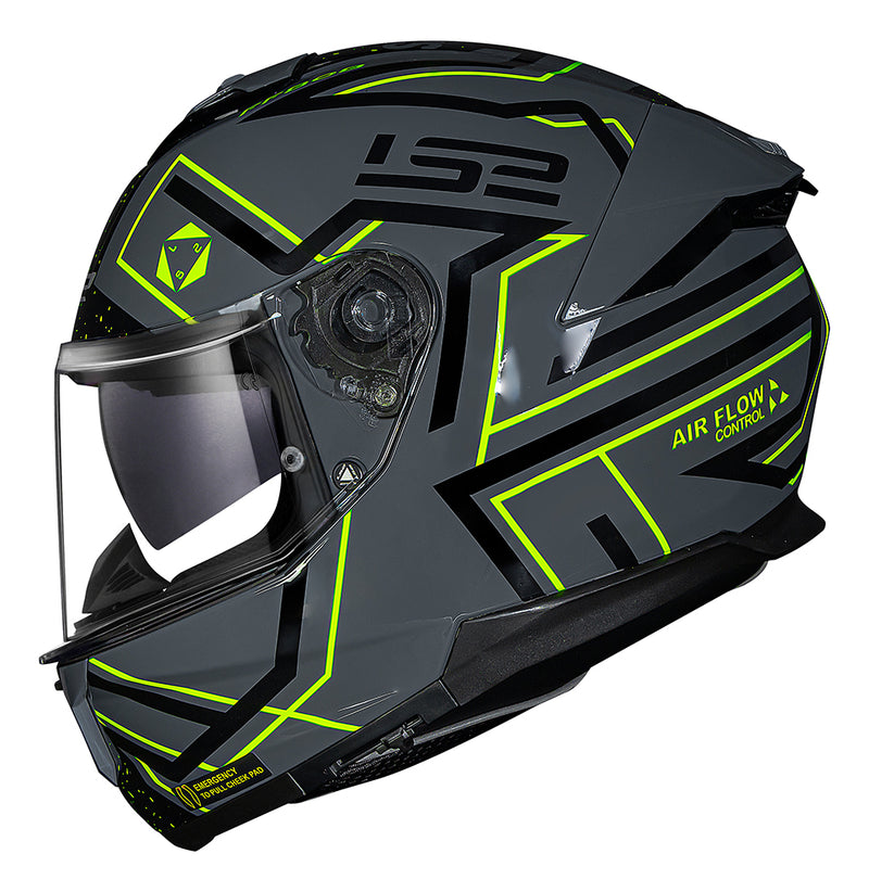 Capacete Ls2 Stream Ii Maze Preto